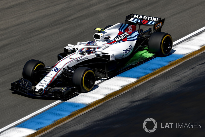 Sergey Sirotkin, Williams FW41, with aero paint