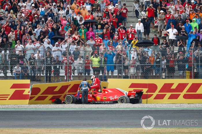 Accidente de Sebastian Vettel, Ferrari SF71H