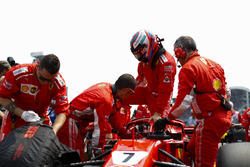 Kimi Raikkonen, Ferrari, on the grid