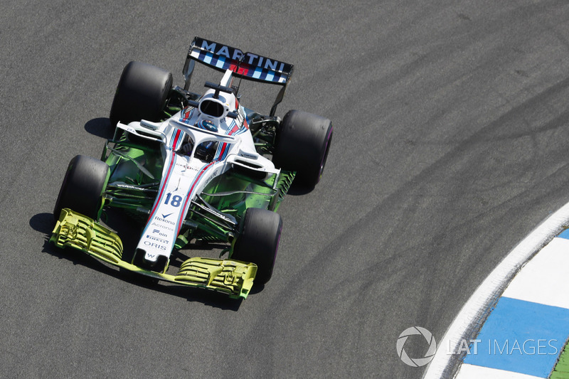 Una gran cantidad de parafina en el automóvil de Lance Stroll, Williams FW41