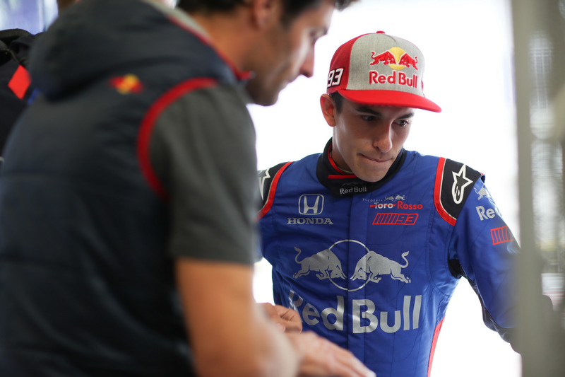 Марк Маркес на тестах Формули 1 з Toro Rosso