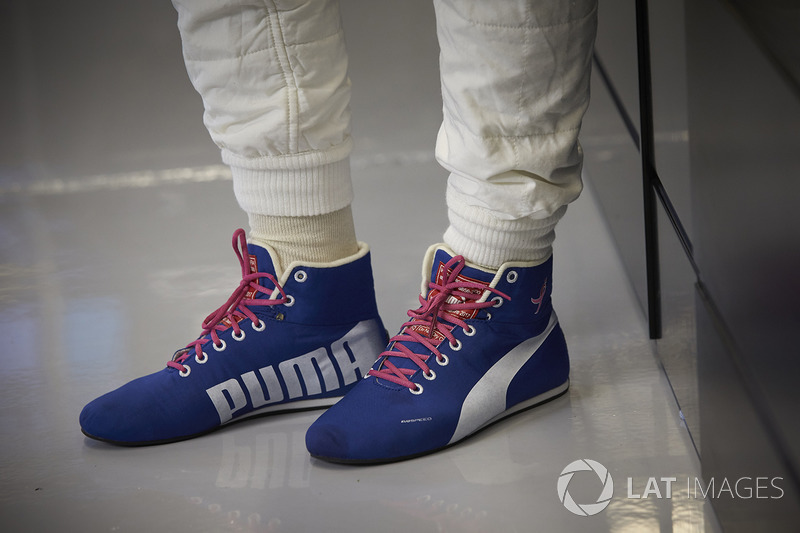 The boots of Valtteri Bottas, Mercedes AMG F1