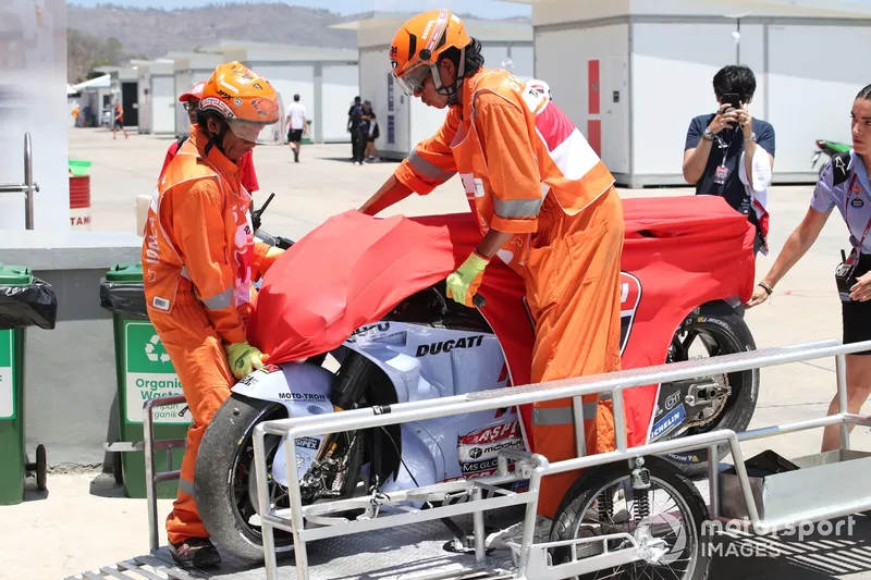 Marc Marquez, Gresini Racing Team's  Ducati after crash