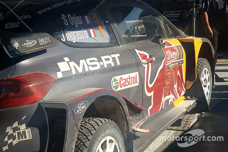 El coche de Sébastien Ogier, Julien Ingrassia, Ford Fiesta WRC, M-Sport