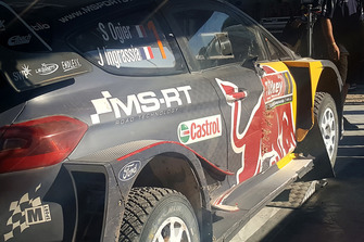 The car of Sébastien Ogier, Julien Ingrassia, Ford Fiesta WRC, M-Sport