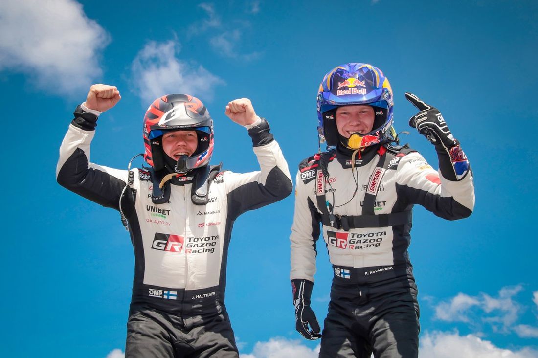 Ganador Kalle Rovanperä, Jonne Halttunen, Toyota Gazoo Racing WRT Toyota GR Yaris Rally1