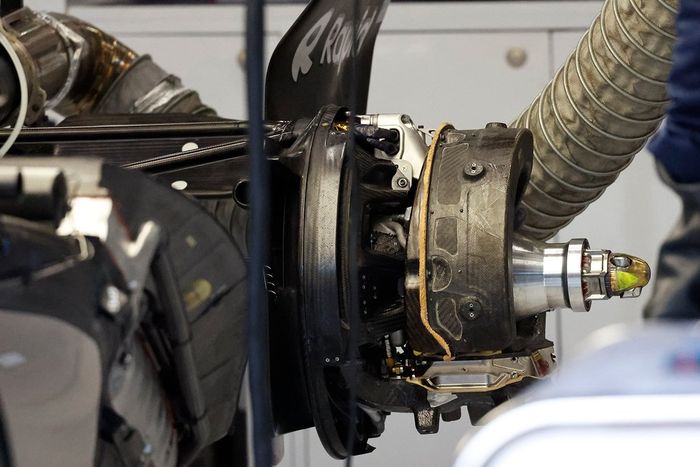 Detalle del tambor de freno AlphaTauri AT04