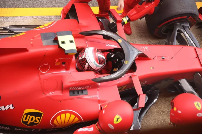 Charles Leclerc, Ferrari SF1000 ai box
