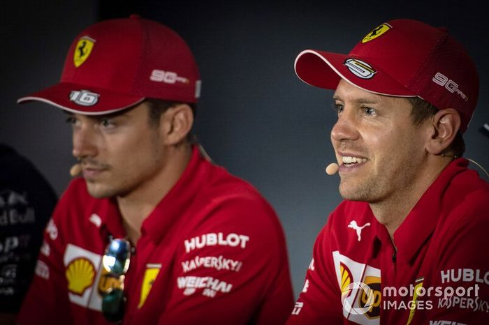 Sebastian Vettel, Scuderia Ferrari, Charles Leclerc, Scuderia Ferrari