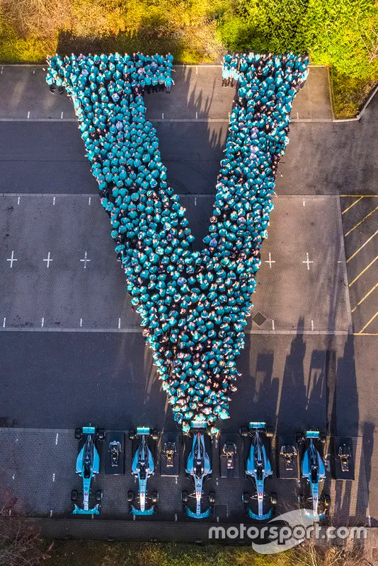 Celebración del Campeonato Mundial. Mercedes AMG F1 2018