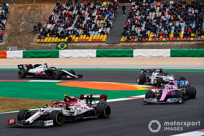 Antonio Giovinazzi, Alfa Romeo Racing C39, Sergio Pérez, Racing Point RP20, Daniil Kvyat, AlphaTauri AT01, Romain Grosjean, Haas VF-20