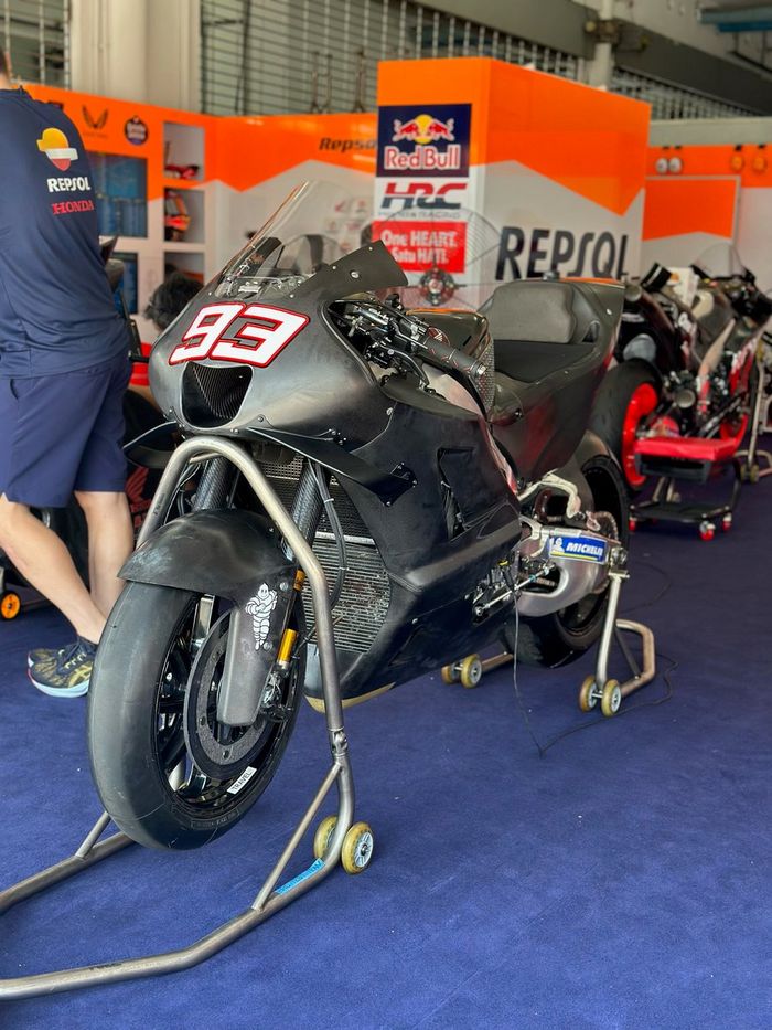 Detalles de la moto del Repsol Honda Team