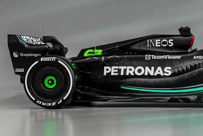 Mercedes W14 detalle
