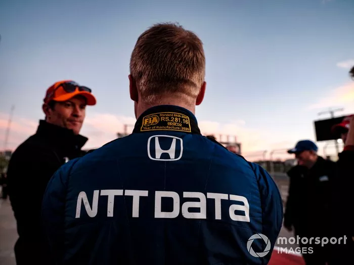 Felix Rosenqvist, Chip Ganassi Racing Honda, Scott Dixon, Chip Ganassi Racing Honda