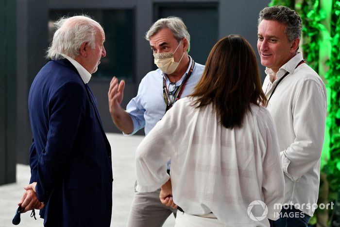 David Richards, Carlos Sainz Snr y Alejandro Agag