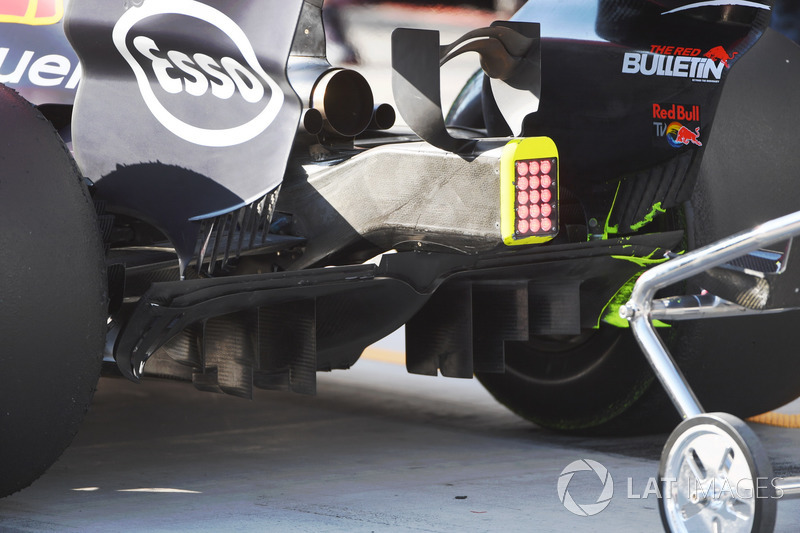 Red Bull Racing RB13 rear diffuser detail