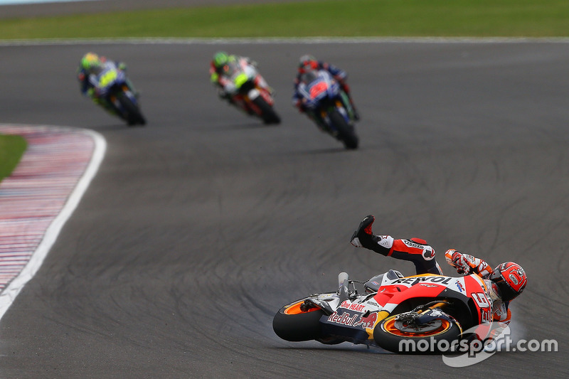 Marc Marquez, Repsol Honda Team, crash