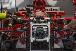 Ferrari SF70H front suspension and chassis detail