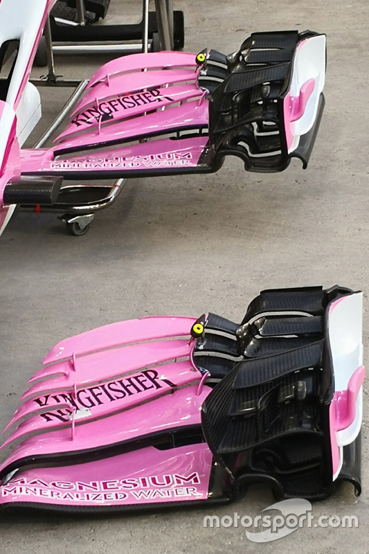 Варианты переднего крыла Force India VJM11