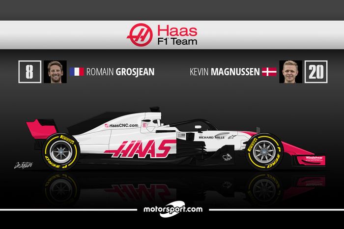 Romain Grosjean 4 Kevin Magnussen 5