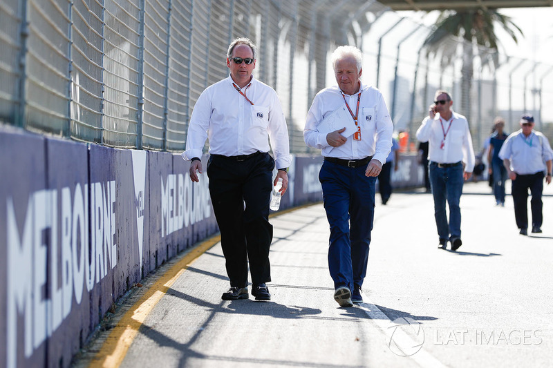 Track walk with Charlie Whiting, FIA Race Director