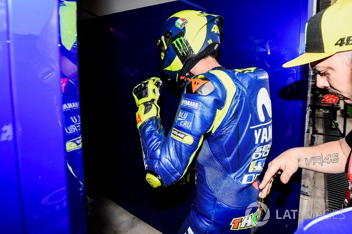 Valentino Rossi, Yamaha Factory Racing, después del accidente