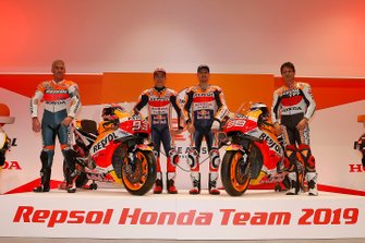 Mick Doohan, Alex Criville, Marc Márquez et Jorge Lorenzo, Repsol Honda Team