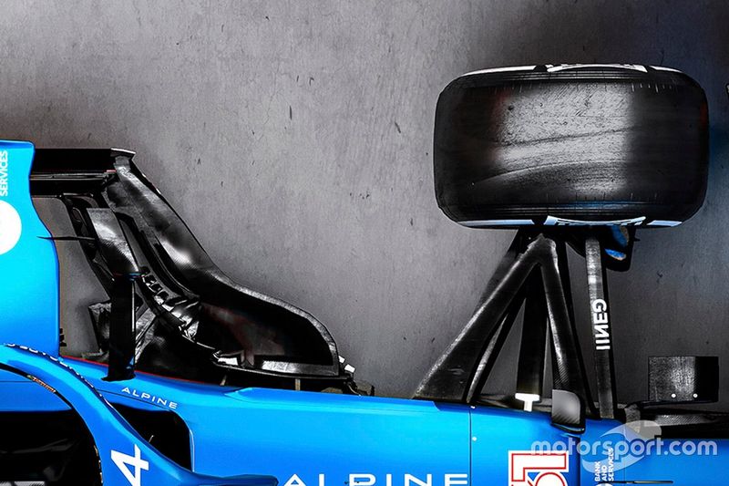 Detalle del Alpine A521 