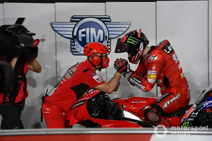 Pole sitter Francesco Bagnaia, Ducati Team