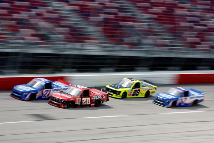 Stefan Parsons, Chevrolet, Rajah Caruth, Chevrolet, Matt Crafton, Ford