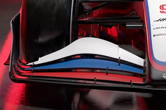 Detalle del Haas VF-22
