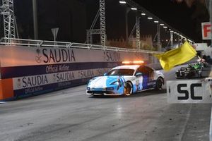 The Safety Car, Edoardo Mortara, Venturi Racing, Silver Arrow 02, under yellow flags