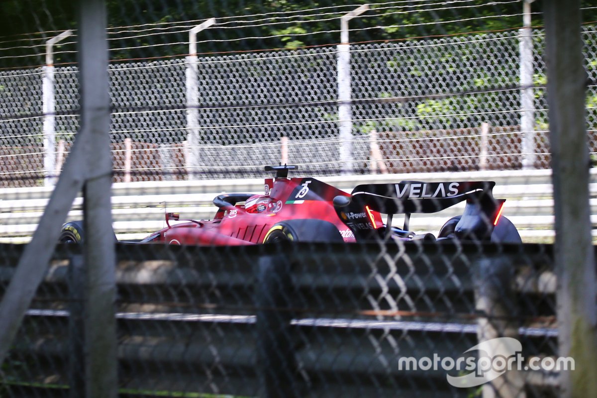 Charles Leclerc, Ferrari F1-75, durante il filming day a Monza  