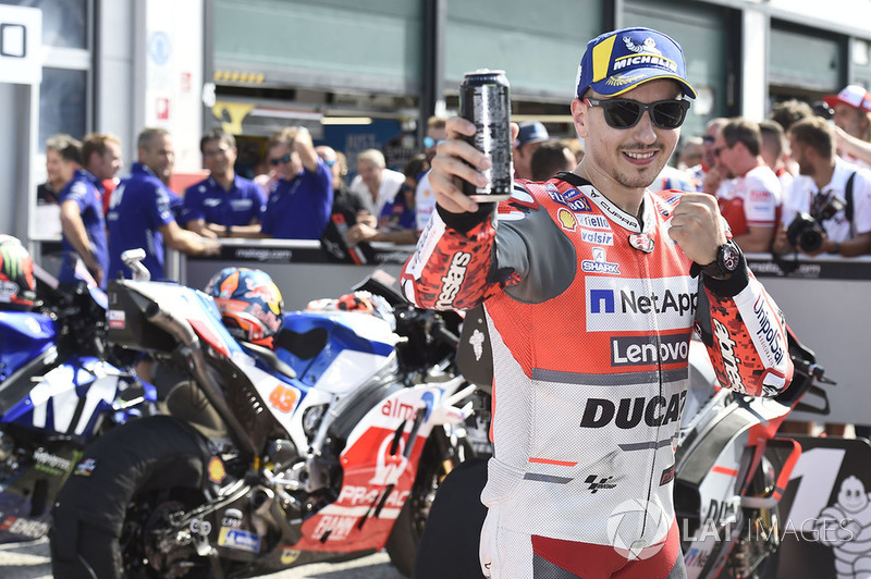 Il poleman Jorge Lorenzo, Ducati Team