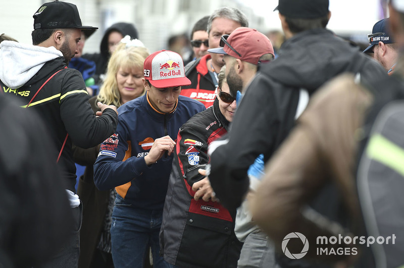 Marc Marquez, Repsol Honda Team, con i tifosi