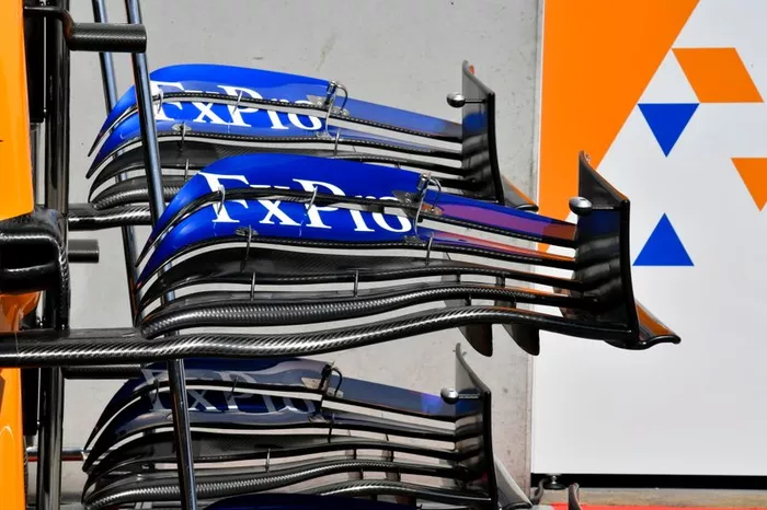 Alerón delantero del McLaren MCL34 