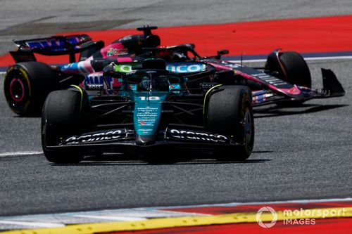 Lance Stroll, Aston Martin AMR24, Esteban Ocon, Alpine A524