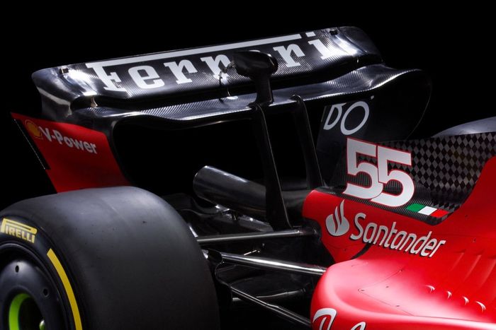 Ferrari SF-23. detalle trasero