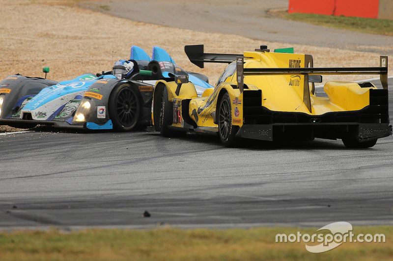 Problemen voor #85 JDC/Miller Motorsports ORECA 07: Stephen Simpson, Mikhail Goikhberg, Chris Miller