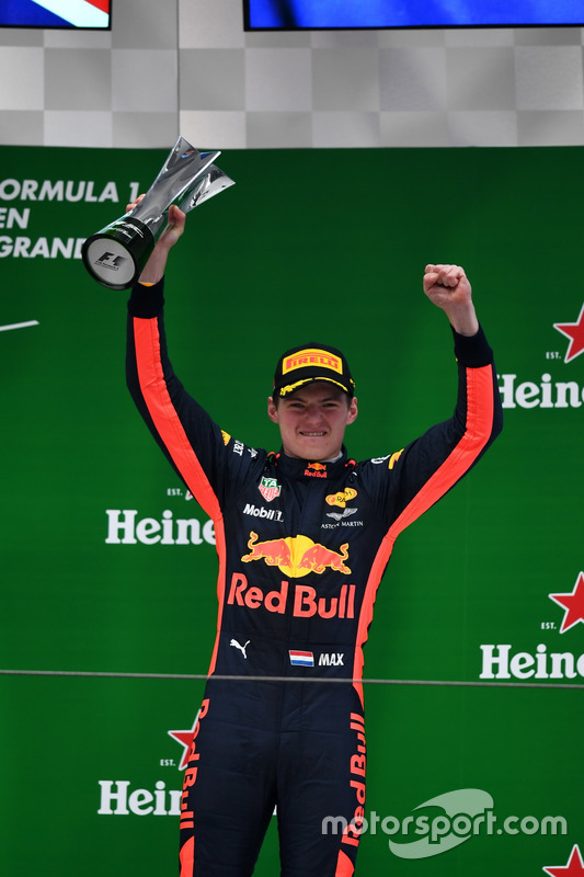 Podium: Max Verstappen, Red Bull Racing