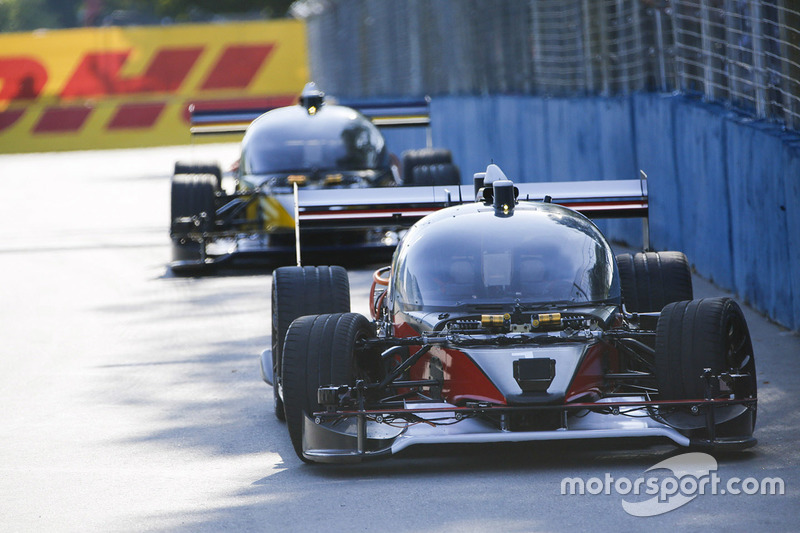 Roborace development cars DevBot 1 and 2