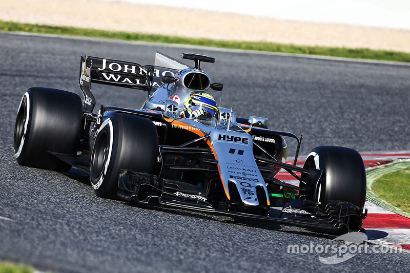 #11 Sergio Perez, Sahara Force India F1 VJM10 (pintura antiga)
