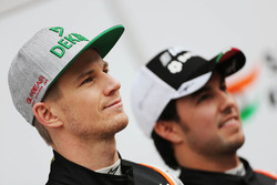 Sergio Perez, Sahara Force India F1 et Nico Hulkenberg, Sahara Force India F1