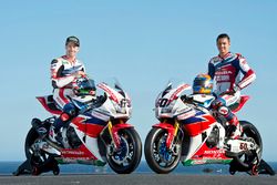 Nicky Hayden, Honda WSBK Team y Michael van der Mark, Honda WSBK Team