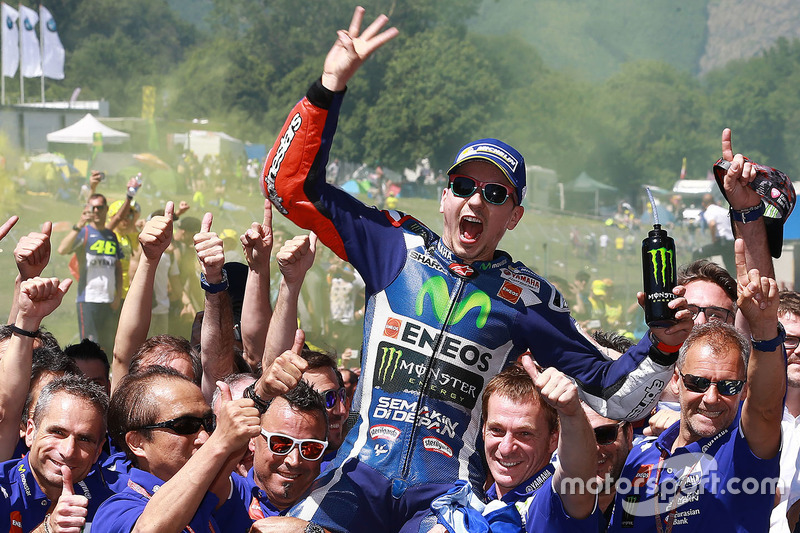 Race winner Jorge Lorenzo, Yamaha Factory Racing