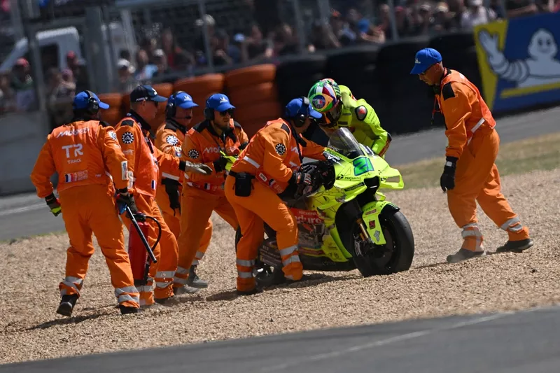 Franco Morbidelli, accident de l'équipe VR46 Racing