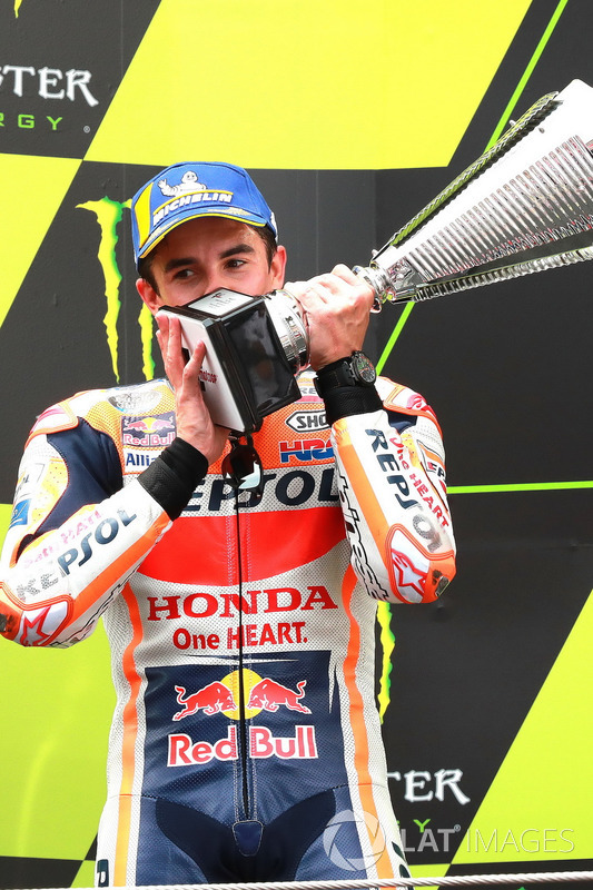 Podio: segundo lugar Marc Marquez, Repsol Honda Team