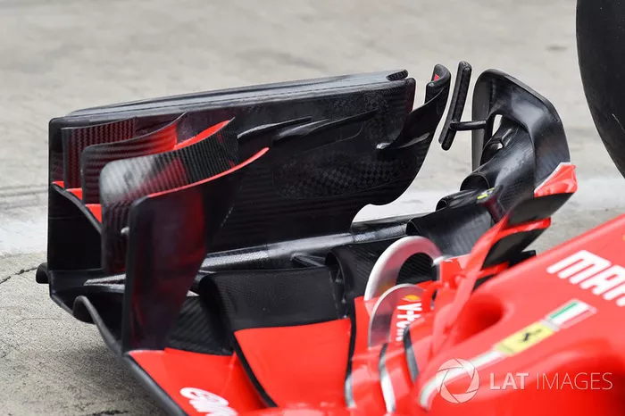 Ferrari SF71H front wing detail