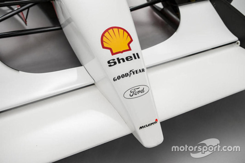 La McLaren-Cosworth Ford MP4/8A d'Ayrton Senna