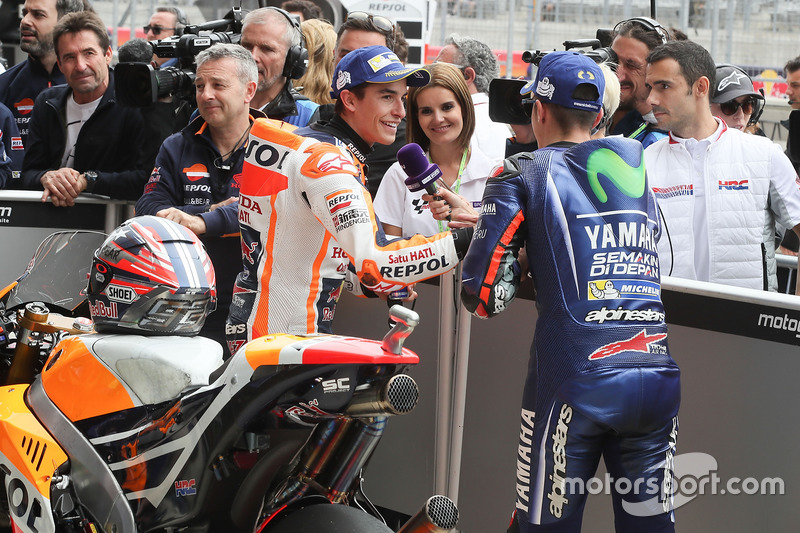 Polesitter Marc Marquez, Repsol Honda Team, Maverick Viñales, Yamaha Factory Racing